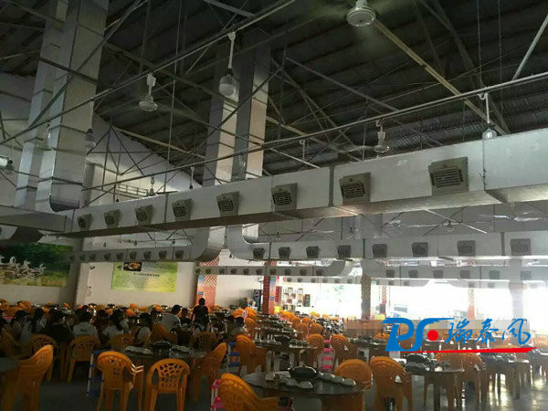 餐廳降溫解決方案——安裝潤東方環(huán)?？照{(diào)圖片